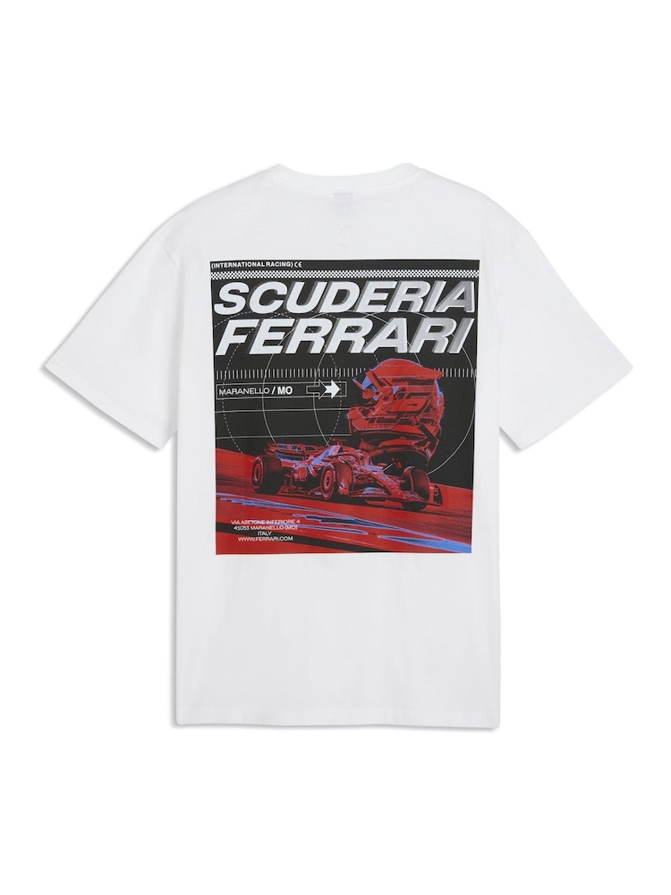 Puma White Scuderia Ferrari Speed T-Shirt - Image 5 of 5