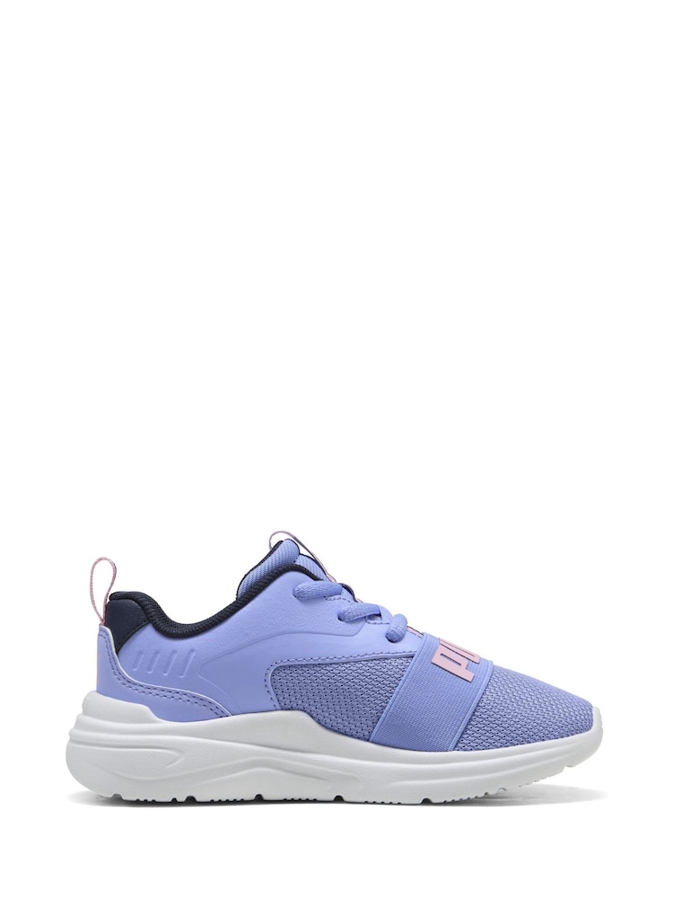 Puma Purple Soft Wired 2 Sneakers - Image 2 of 6