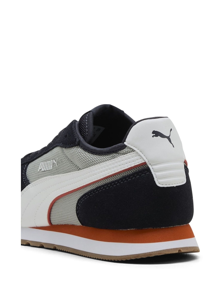 Puma Grey/Navy ST Miler Trainers - Image 6 of 6