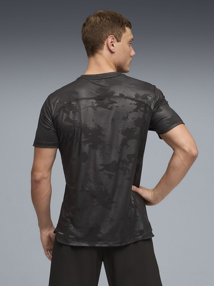 Puma Black Cloudspun Embossed T-Shirt - Image 2 of 5
