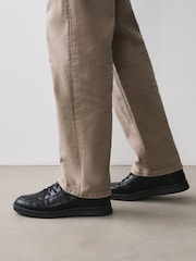 Czarny - Buty sportowe z imitacji zamszu - Obraz 2 z 2