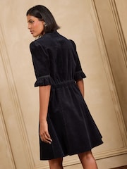 Love & Roses Black Petite Cord Shift Mini Dress - Image 4 of 4