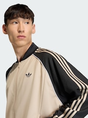 adidas Originals Cream Loose Mesh Track Top - Image 3 of 5