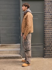 Brown Camo Baggy Fit Cargo Jeans - Image 3 of 7