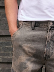 Brown Camo Baggy Fit Cargo Jeans - Image 6 of 7