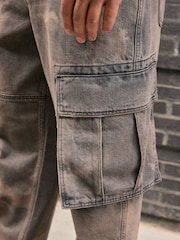 Brown Camo Baggy Fit Cargo Jeans - Image 7 of 7