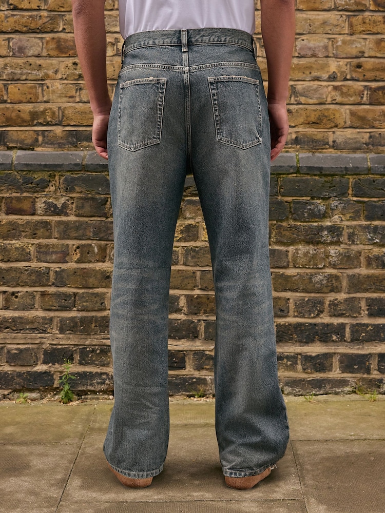 Grey Baggy Flared Jeans - Image 2 of 10