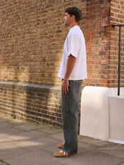 Grey Baggy Flared Jeans - Image 3 of 10