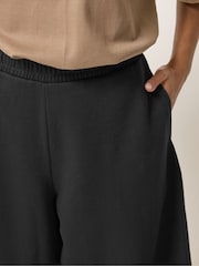 PixieGirl Petite Black Balloon Brushed Back Joggers - Image 4 of 5