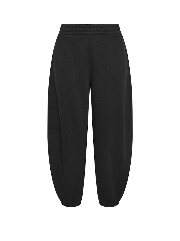 PixieGirl Petite Black Balloon Brushed Back Joggers - Image 5 of 5