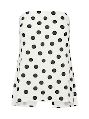 PixieGirl Petite 水玉柄スプリットバンドゥトップ - 画像 3 / 3