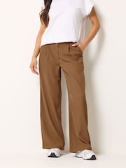 Pantalón de vestir con pernera ancha de PixieGirl Petite - Imagen 1 de 5
