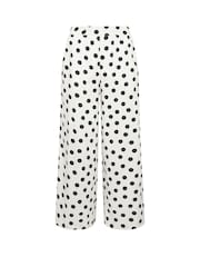 PixieGirl Petite מכנסיים בגזרה רחבה בדוגמת נקודות - תמונה 6 מתוך 6