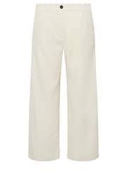 PixieGirl Petite Natural Formal Wide Leg Trousers - Image 3 of 3