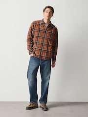 Orange Check Long Sleeve Overshirt - Image 2 of 7