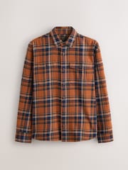 Orange Check Long Sleeve Overshirt - Image 5 of 7