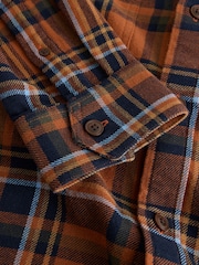 Orange Check Long Sleeve Overshirt - Image 6 of 7