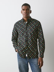 Schwarz Baum - Printed Christmas Shirt - Bild 2 von 8