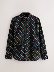 Schwarz Baum - Printed Christmas Shirt - Bild 6 von 8