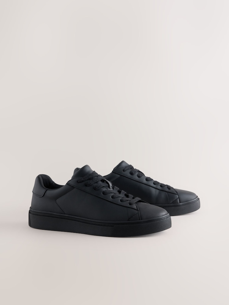 Černý - Široký střih - Smart Casual dlouhé tenisky - Obrázek 2 z 7
