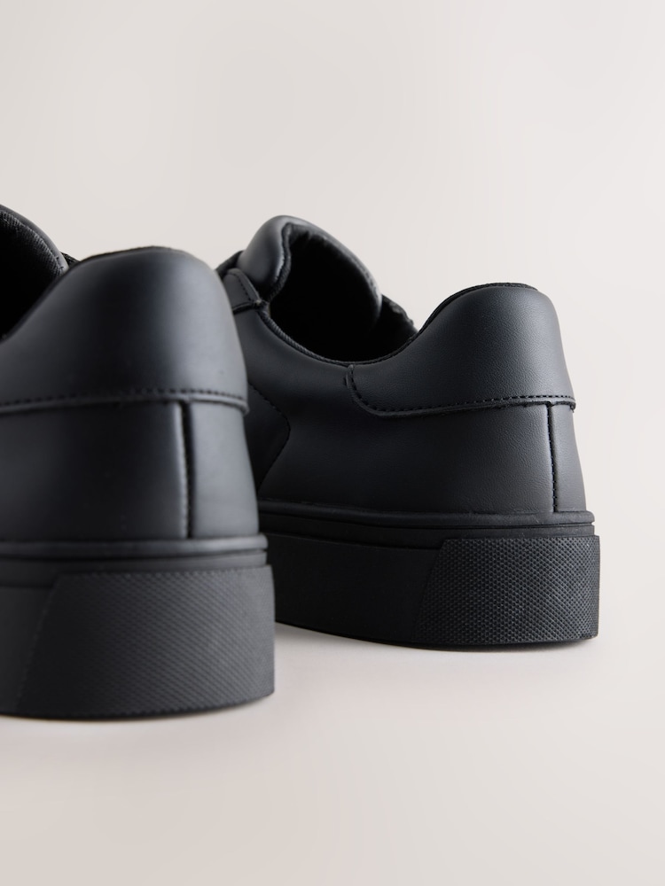 Black Wide Fit Smart Casual Longline Trainers - Image 6 of 6 Black Wide Fit Smart Casual Longline Trainers - Image 6 of 6