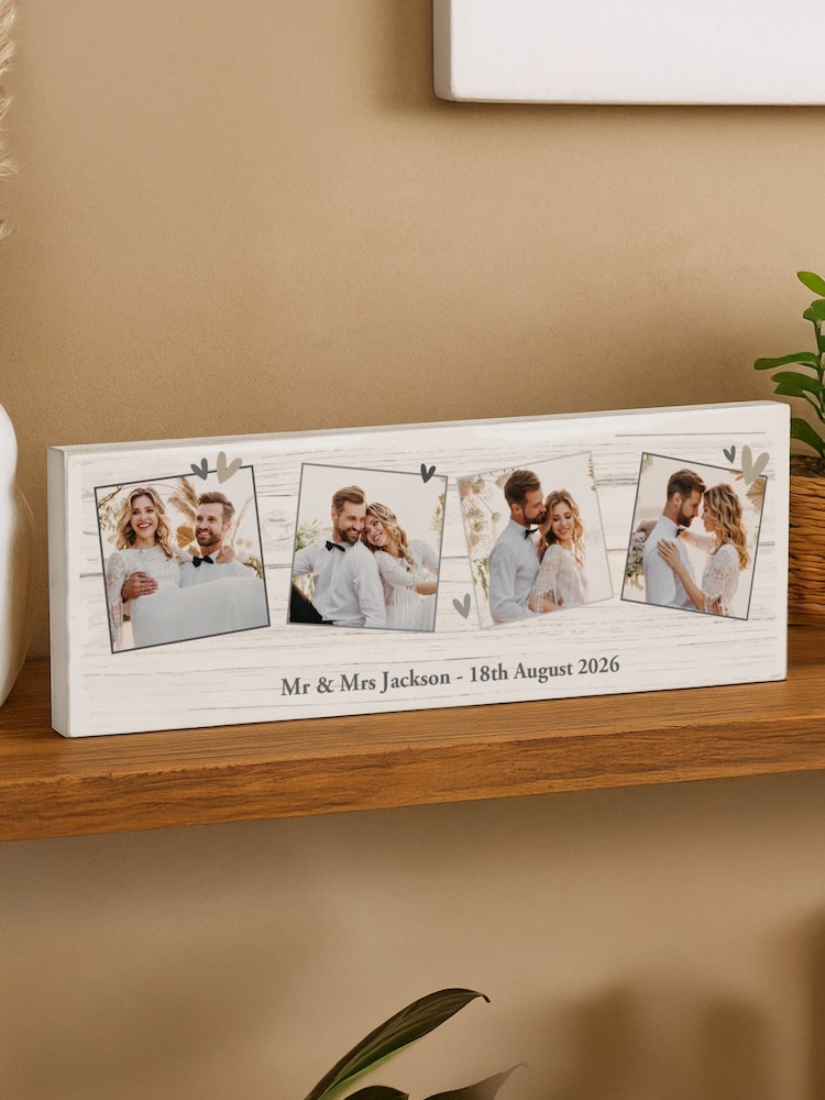 Personalised Photo Upload Hearts Ornament by PMC - Image 1 of 4 Personalised Photo Upload Hearts Ornament by PMC - Image 1 of 4