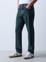 Dark Green Slim Fit Jeans - Image 1 of 6