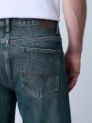 Dark Green Slim Fit Jeans - Image 5 of 6