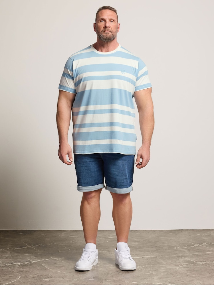 BadRhino Big & Tall Blue Stripe T-Shirt - Image 2 of 6