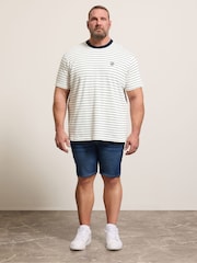BadRhino Big & Tall Natural Pique Stripe T-Shirt - Image 2 of 6