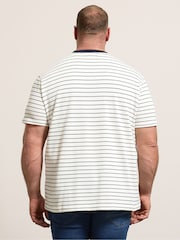 BadRhino Big & Tall Natural Pique Stripe T-Shirt - Image 3 of 6