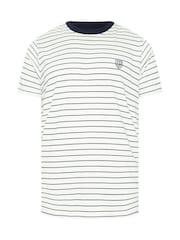 BadRhino Big & Tall Natural Pique Stripe T-Shirt - Image 5 of 6