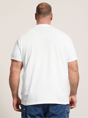 BadRhino Big & Tall White Skull Square T-Shirt - Image 3 of 6