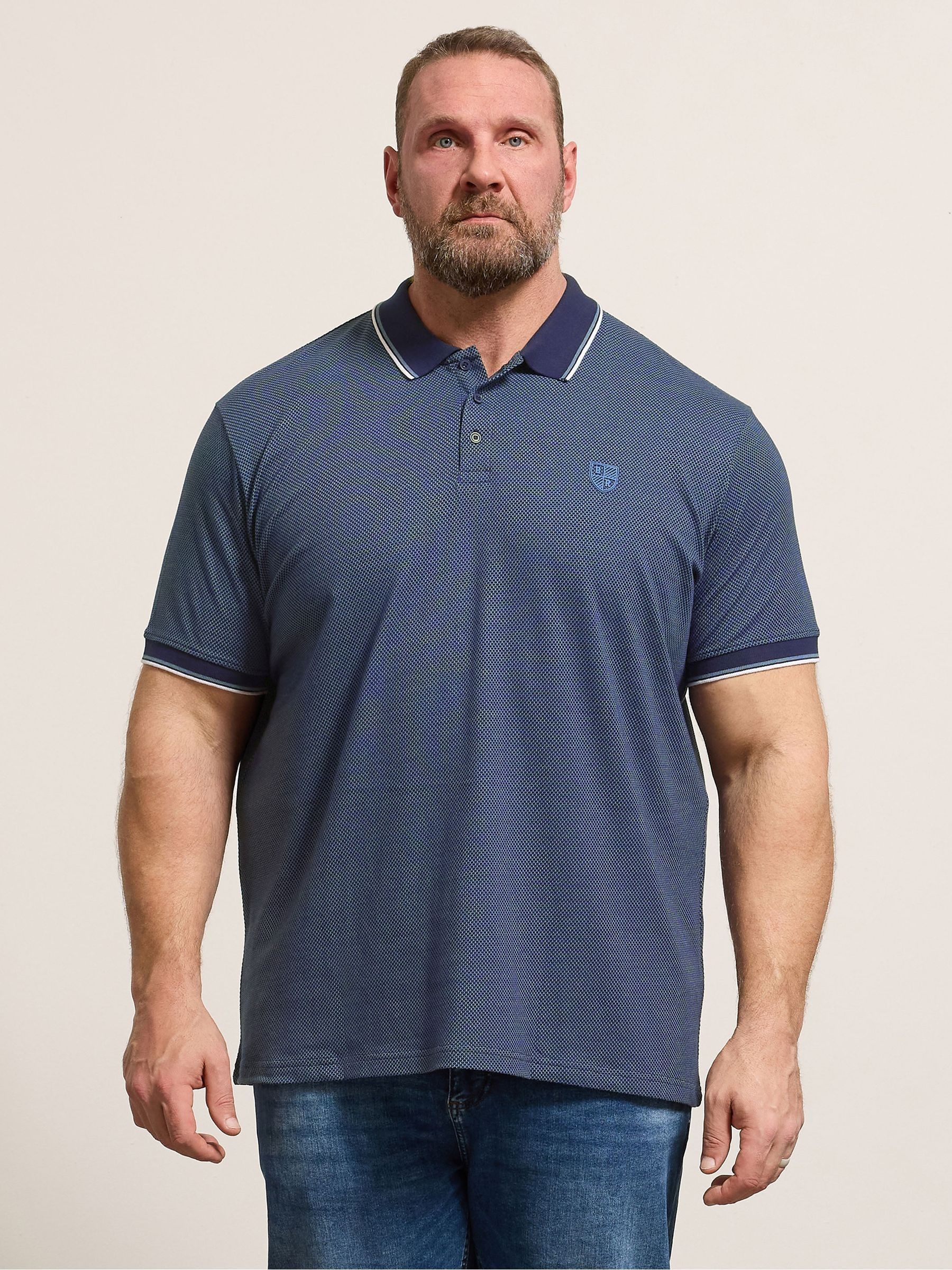 Buy BadRhino Big & Tall Blue Waffle Texture Polo Shirt from Next USA