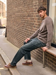 Dark Blue Straight Fit Jeans - Image 1 of 6