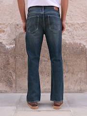 Dark Blue Straight Fit Jeans - Image 3 of 6