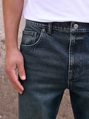 Dark Blue Straight Fit Jeans - Image 5 of 6