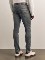 Dark Grey Skinny Fit Comfort Stretch Jeans - Image 3 of 10