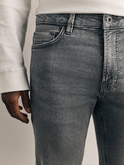 Dark Grey Skinny Fit Comfort Stretch Jeans - Image 4 of 10