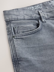 Dark Grey Skinny Fit Comfort Stretch Jeans - Image 8 of 10