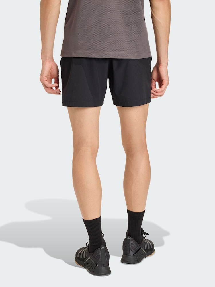 adidas Black D4T Essentials Shorts - Image 2 of 5