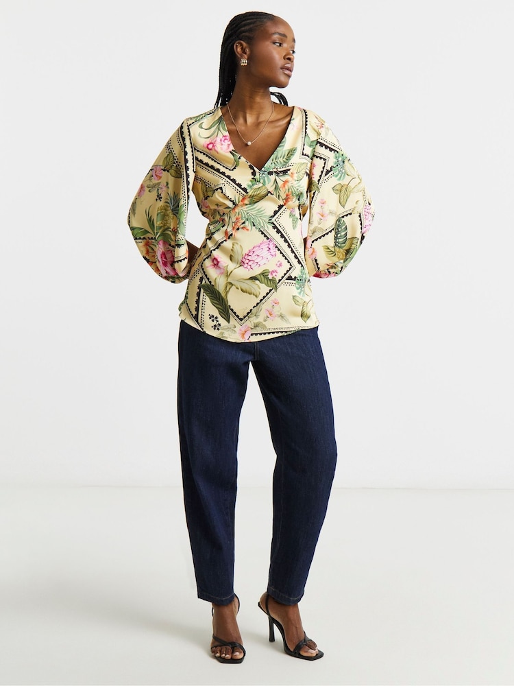 Joanna Hope Long Sleeve Blouse With Split Sleeves - Imaginea 1 din 4