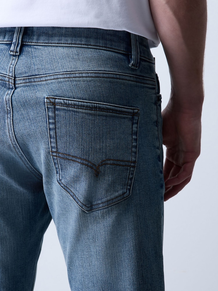 Light Blue Slim Fit Motion Flex Jeans - Image 7 of 7 Light Blue Slim Fit Motion Flex Jeans - Image 7 of 7