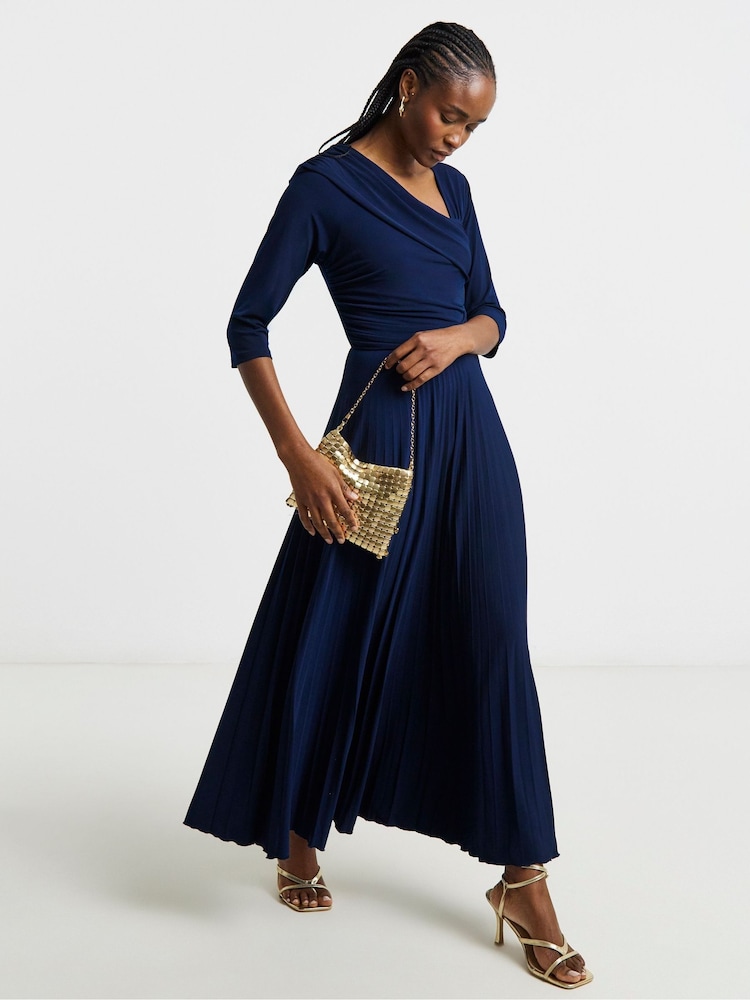 Joanna Hope Jersey Pleated Dress - Image 1 de 4 Joanna Hope Jersey Pleated Dress - Image 1 de 4