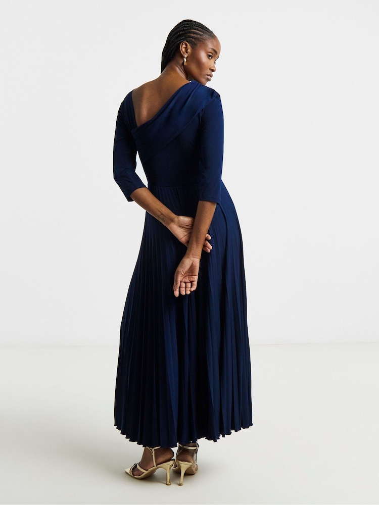 Joanna Hope Jersey Pleated Dress - Image 2 de 4 Joanna Hope Jersey Pleated Dress - Image 2 de 4