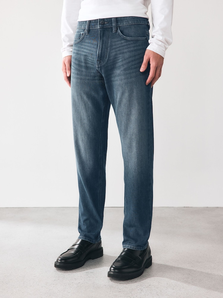 Steel Blue Bi-Stretch Slim Fit Motion Flex Jeans - Image 2 of 9 Steel Blue Bi-Stretch Slim Fit Motion Flex Jeans - Image 2 of 9