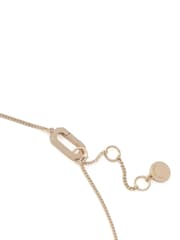 AllSaints Gold Tone Laio Pavé Spike Link Bib Necklace - Image 2 of 5