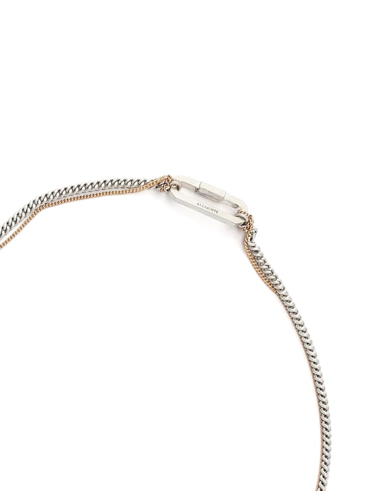 AllSaints Silver Tone April Wrap Strand Necklace - Image 2 of 5