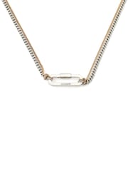 AllSaints Silver Tone April Wrap Strand Necklace - Image 3 of 5
