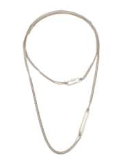 AllSaints Silver Tone April Wrap Strand Necklace - Image 4 of 5